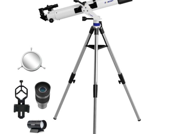 Telescopio Astronómico y Solar Svbony refractor acromatico 90mm con montura micrometrica AZ